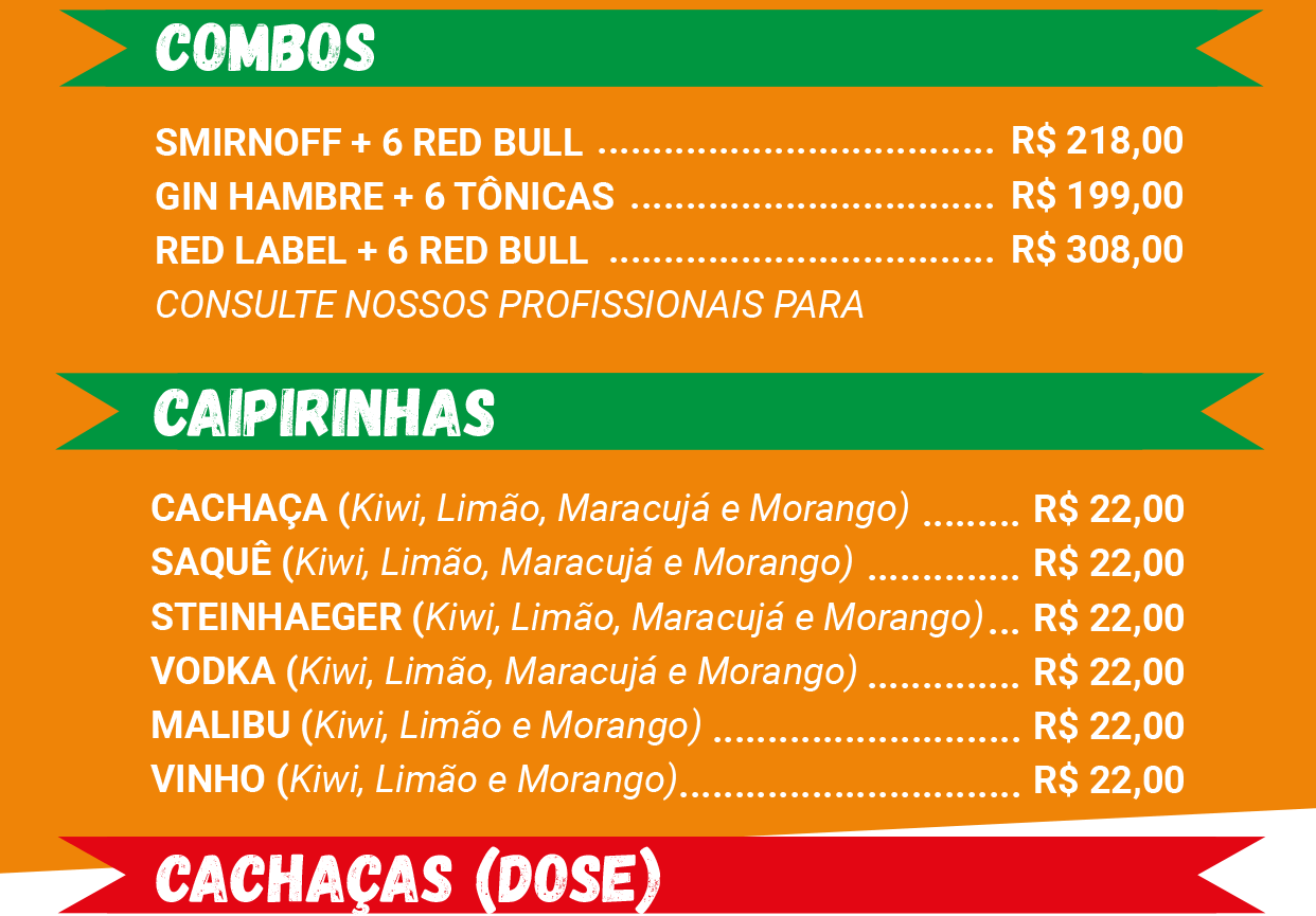 Cardápio Online Confraria Água Verde